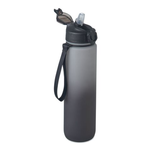 Sports water bottle RPET 1L black | No Branding | not available | not available | not available