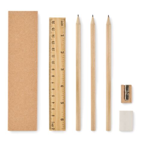 Paper box stationery set beige | No Branding | not available | not available | not available