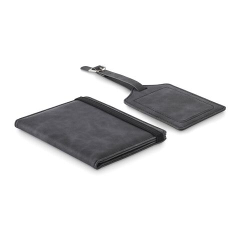 Passport and luggage tag set grey | No Branding | not available | not available | not available