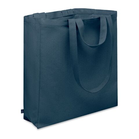 Recycled cotton shopping bag blue | No Branding | not available | not available | not available