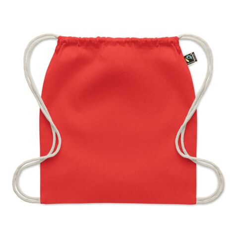 Drawstring bag Fairtrade 180gr red | No Branding | not available | not available | not available