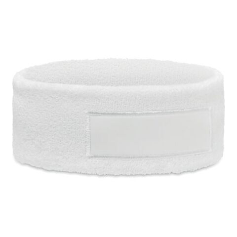 Headband in polycotton white | No Branding | not available | not available | not available