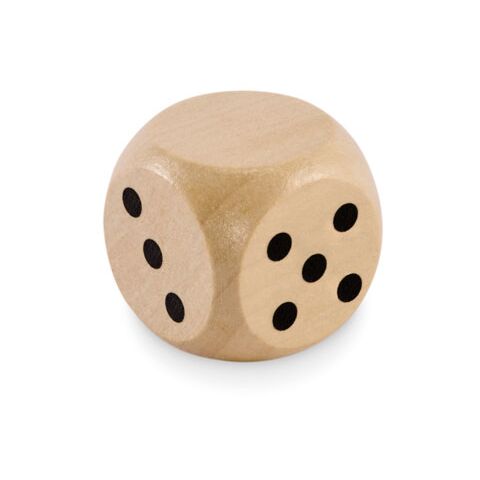 Schima wooden dice 3cm dia wood | No Branding | not available | not available