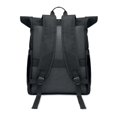 Rolltop laptop rucksack 600D black | No Branding | not available | not available | not available