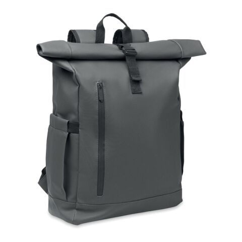 Rolltop laptop rucksack 600D grey | No Branding | not available | not available | not available