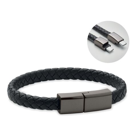 Braided bracelet cable type-C black | No Branding | not available | not available