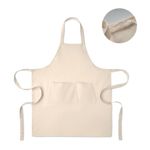 Organic cotton apron 240 gr/m² beige | No Branding | not available | not available | not available