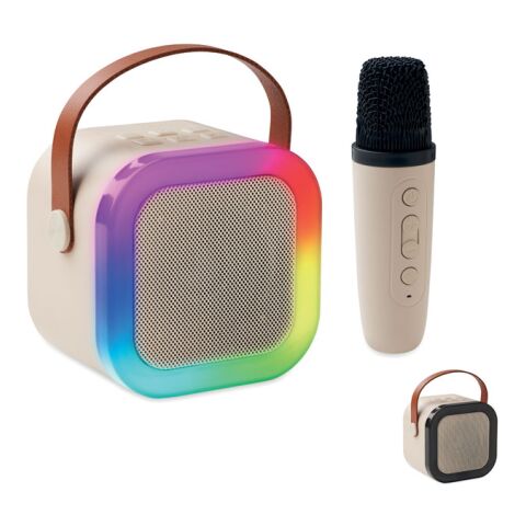 Karaoke set speaker beige | No Branding | not available | not available | not available