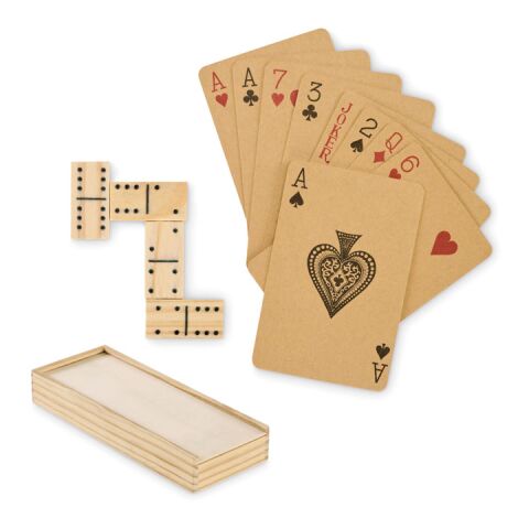 Domino and cards set wood | No Branding | not available | not available | not available