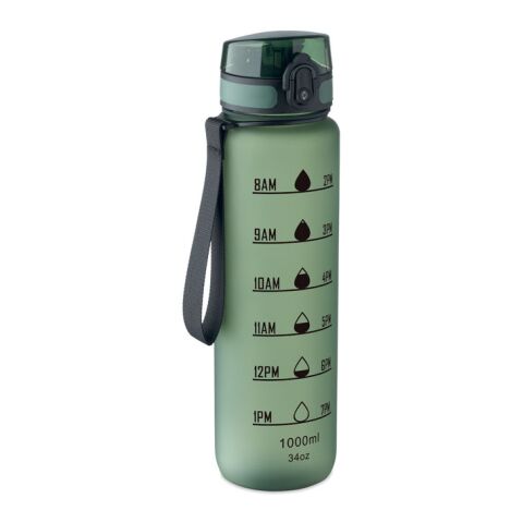 Sports water bottle RPET 1L Dark green | No Branding | not available | not available | not available
