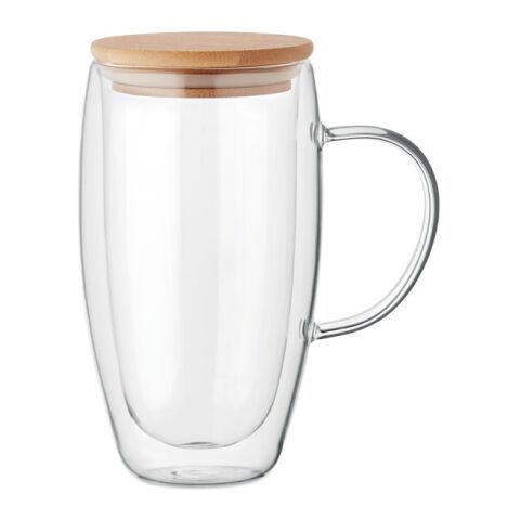 Double wall glass mug 450ml transparent | No Branding | not available | not available | not available