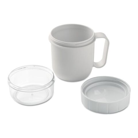 On the go cup in PP 450 ml white | No Branding | not available | not available | not available
