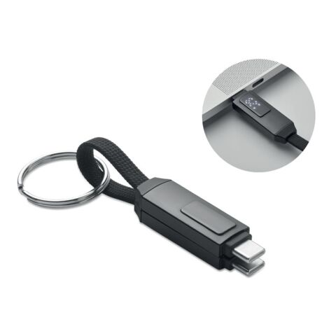 60W charging cable keyring black | No Branding | not available | not available