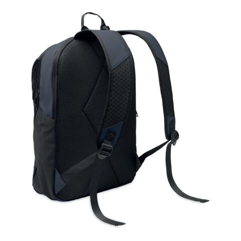 15" soft PU laptop backpack navy blue | No Branding | not available | not available