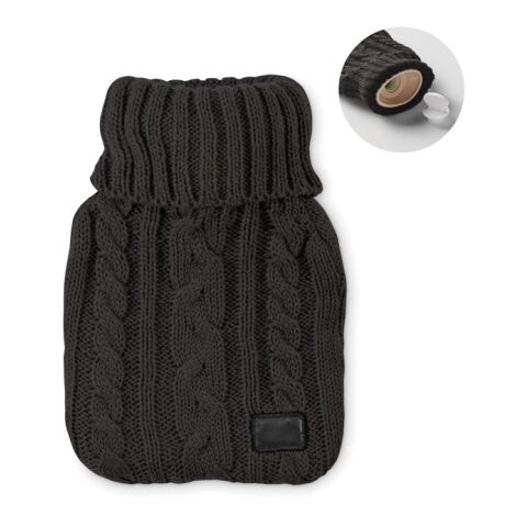 Hot water bottle 400ml black | No Branding | not available | not available | not available