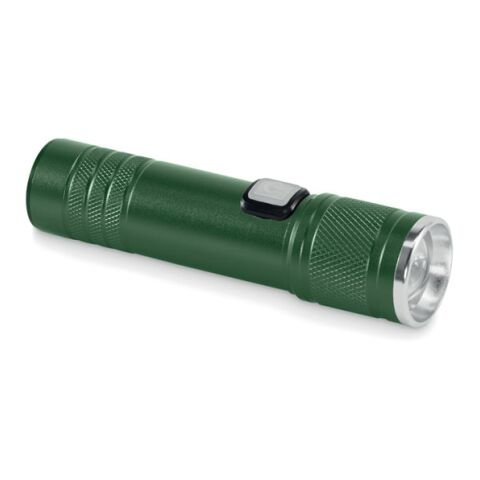 Rechargeable COB light torch Dark green