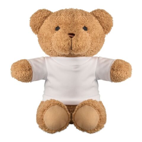 Teddy bear with t-shirt 23 cm white | No Branding | not available | not available | not available