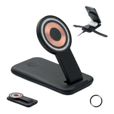 3 in 1 wireless charger 15W black | No Branding | not available | not available | not available