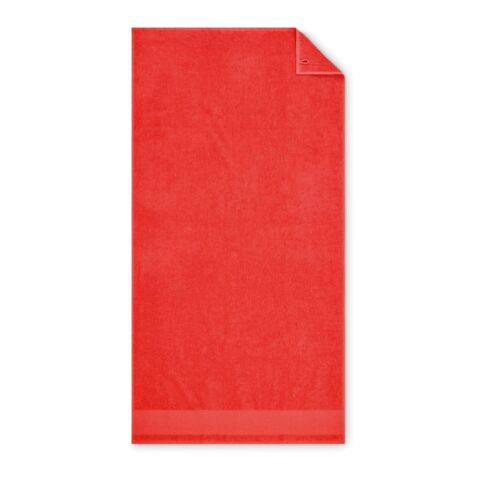 Cotton bath towel red
