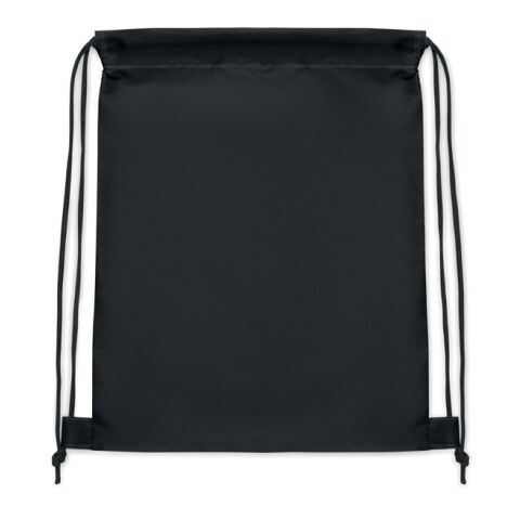 Kids drawstring bag 190T RPET black | No Branding | not available | not available | not available