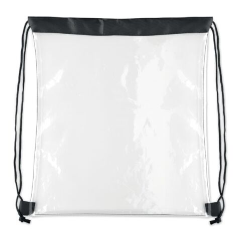 Transparent drawstring bag black | No Branding | not available | not available