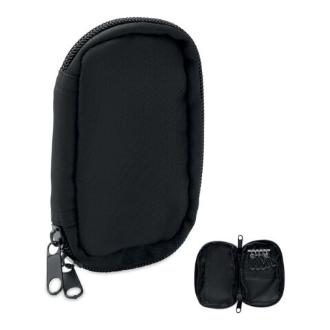 Key case in 300D RPET black | No Branding | not available | not available | not available