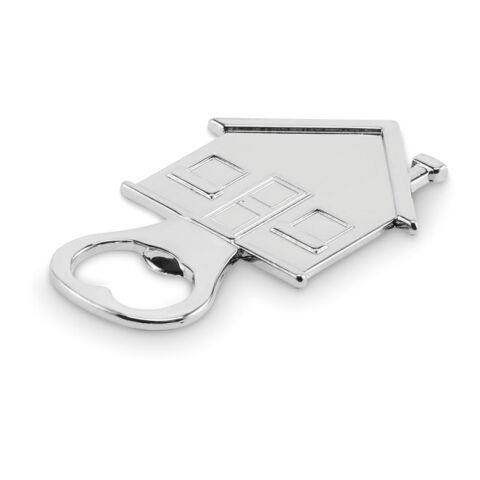 House shape bottle opener matt silver | No Branding | not available | not available