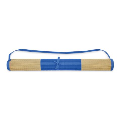 Natural straw beach mat royal blue | No Branding | not available | not available | not available