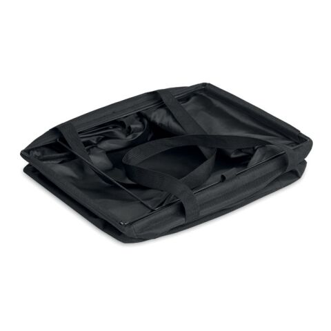 Foldable RPET organizer bag black