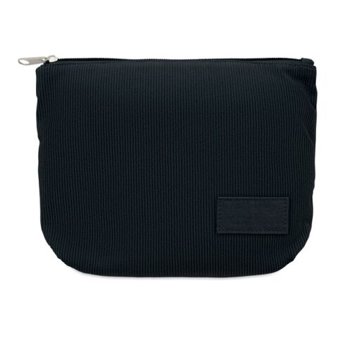 Corduroy cosmetic bag black | No Branding | not available | not available | not available