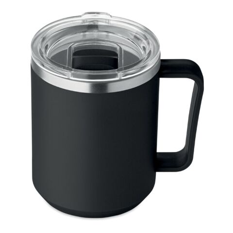 Double wall mug 400ml black | No Branding | not available | not available