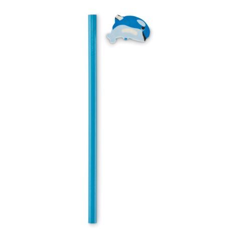 Wooden pencil in animal shape turquoise | No Branding | not available | not available