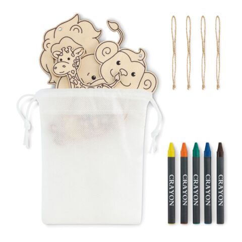 Wooden hangers set white | No Branding | not available | not available | not available