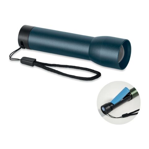 Aluminium rechargeable torch navy blue | No Branding | not available | not available