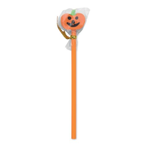 Halloween pencil with eraser orange