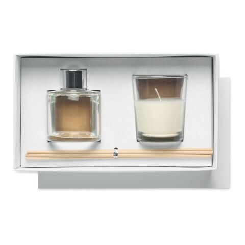 Vanilla diffuser &amp; candle set transparent