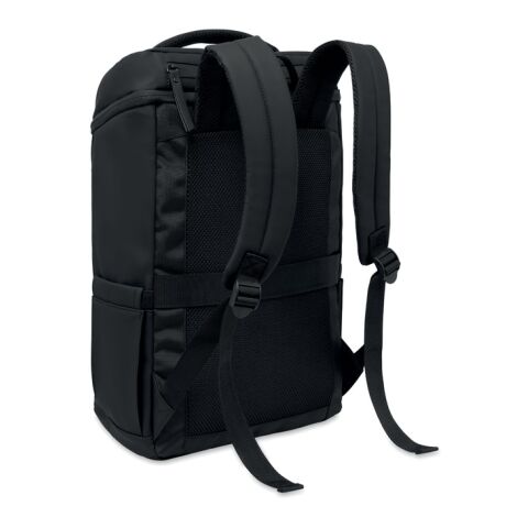 15" PU laptop backpack black