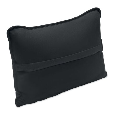 Suede fabric cushion black