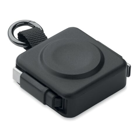 Retractable 100W USB-C cable black