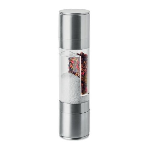 2-in-1 salt and pepper mill silver