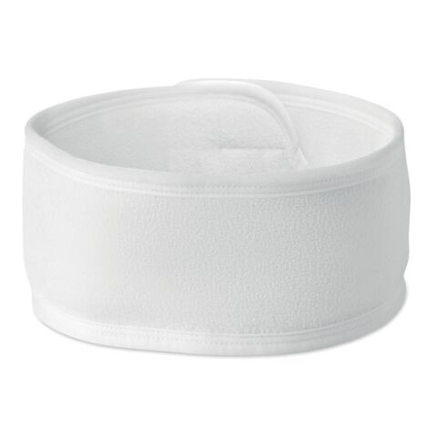 Adjustable microfibre hairband white