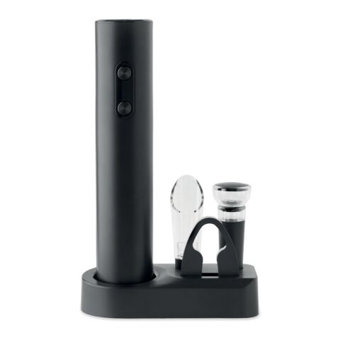 Electric wine opener set black