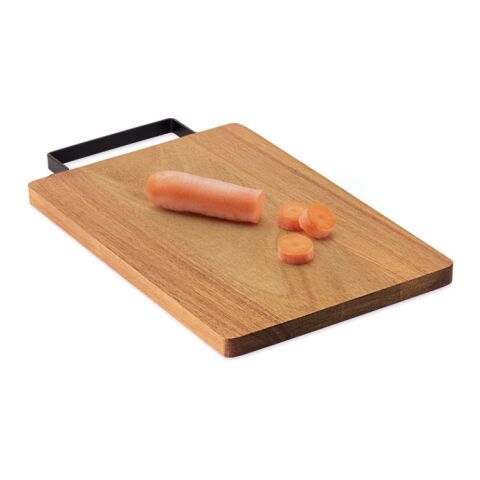 Acacia board with steel handle wood