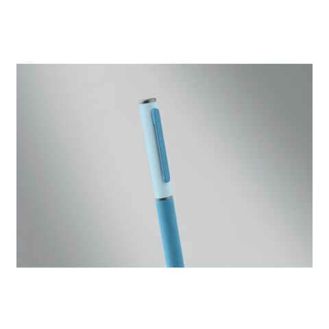 Recycled alu twist ball pen turquoise