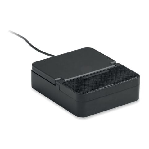 Wireless speaker &amp; charger 15W black