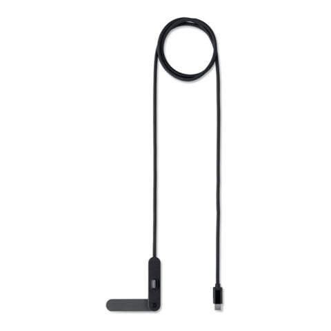 60W USB-C cable phone stand black