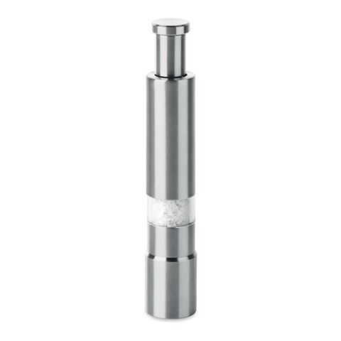 Salt and pepper crusher matt silver