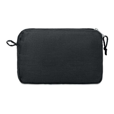 Hemp toilet bag hemp 200 gr/m² black | No Branding | not available | not available | not available