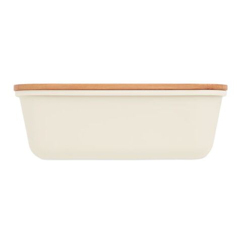 Lunch box with bamboo lid beige | No Branding | not available | not available | not available