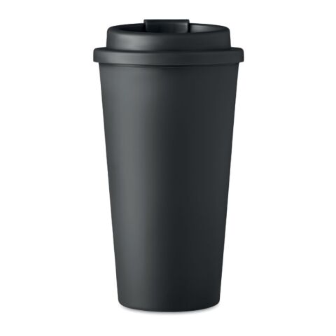 Double wall tumbler 450 ml black | No Branding | not available | not available